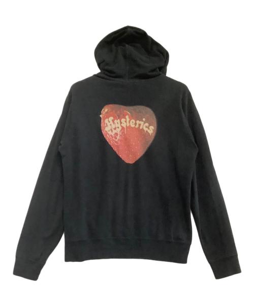 Hysteric Glamour（ヒステリックグラマー）Hysteric Glamour (ヒステリックグラマー) プルオーバーパーカー スカルベリーパーカー ブラック サイズ:Lの古着・服飾アイテム