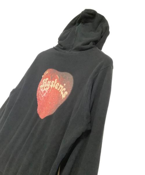 Hysteric Glamour（ヒステリックグラマー）Hysteric Glamour (ヒステリックグラマー) プルオーバーパーカー スカルベリーパーカー ブラック サイズ:Lの古着・服飾アイテム