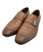 Salvatore Ferragamoサルヴァトーレ フェラガモ）の古着「モンクストラップシューズ」｜ブラウン