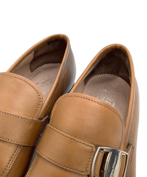 Salvatore Ferragamo（サルヴァトーレ フェラガモ）Salvatore Ferragamo (サルヴァトーレ フェラガモ) モンクストラップシューズ ブラウン サイズ:8 1/2の古着・服飾アイテム