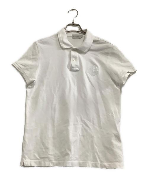 MONCLER（モンクレール）MONCLER (モンクレール) ポロシャツ ホワイト サイズ:Sの古着・服飾アイテム