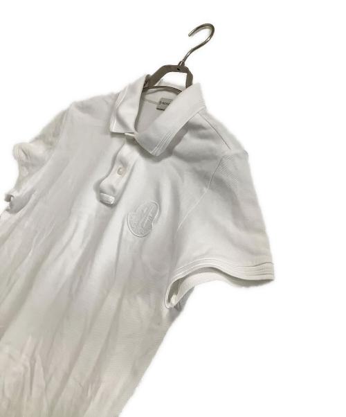MONCLER（モンクレール）MONCLER (モンクレール) ポロシャツ ホワイト サイズ:Sの古着・服飾アイテム