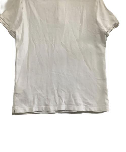 MONCLER（モンクレール）MONCLER (モンクレール) ポロシャツ ホワイト サイズ:Sの古着・服飾アイテム