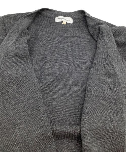 Yves Saint Laurent（イヴサンローラン）Yves Saint Laurent (イヴサンローラン) ニットカーディガンセットアップ グレー サイズ:Lの古着・服飾アイテム