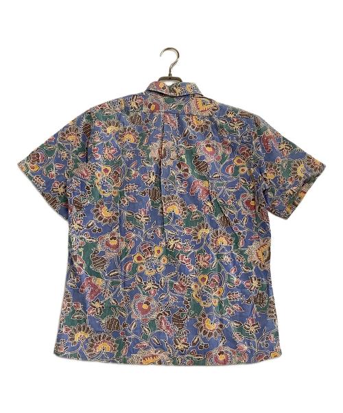 reyn spooner（レイン スプナー）reyn spooner (レイン スプナー) プルオーバーアロハシャツ 総柄 ブルー×レッド サイズ:Mの古着・服飾アイテム