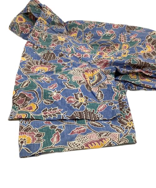 reyn spooner（レイン スプナー）reyn spooner (レイン スプナー) プルオーバーアロハシャツ 総柄 ブルー×レッド サイズ:Mの古着・服飾アイテム