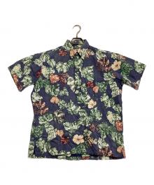 reyn spooner（レイン スプナー）の古着「プルオーバーアロハシャツ 総柄」｜ブルー×グリーン