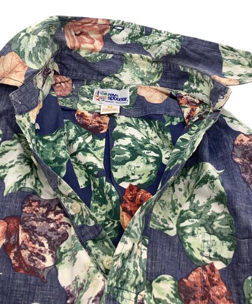 reyn spooner（レイン スプナー）reyn spooner (レイン スプナー) プルオーバーアロハシャツ 総柄 ブルー×グリーン サイズ:Mの古着・服飾アイテム