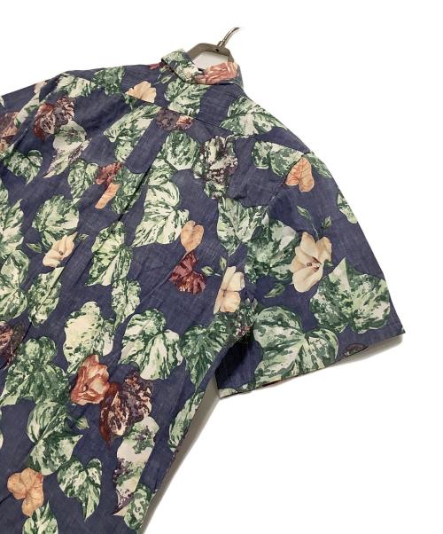 reyn spooner（レイン スプナー）reyn spooner (レイン スプナー) プルオーバーアロハシャツ 総柄 ブルー×グリーン サイズ:Mの古着・服飾アイテム