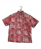 reyn spoonerレイン スプナー）の古着「プルオーバーアロハシャツ」｜レッド