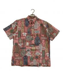 reyn spooner（レイン スプナー）の古着「プルオーバーアロハシャツ　総柄」｜レッド×ブルー