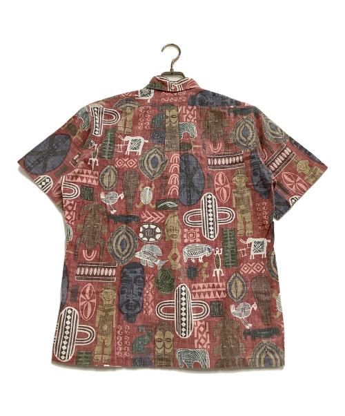 reyn spooner（レイン スプナー）reyn spooner (レイン スプナー) プルオーバーアロハシャツ　総柄 レッド×ブルー サイズ:Mの古着・服飾アイテム