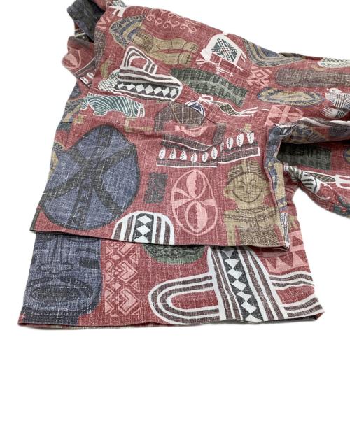 reyn spooner（レイン スプナー）reyn spooner (レイン スプナー) プルオーバーアロハシャツ　総柄 レッド×ブルー サイズ:Mの古着・服飾アイテム