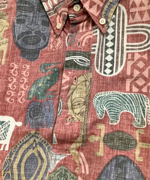 reyn spooner（レイン スプナー）reyn spooner (レイン スプナー) プルオーバーアロハシャツ　総柄 レッド×ブルー サイズ:Mの古着・服飾アイテム