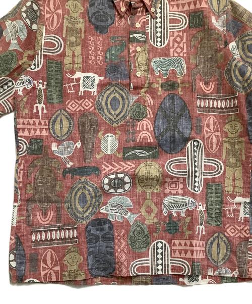 reyn spooner（レイン スプナー）reyn spooner (レイン スプナー) プルオーバーアロハシャツ　総柄 レッド×ブルー サイズ:Mの古着・服飾アイテム