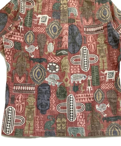 reyn spooner（レイン スプナー）reyn spooner (レイン スプナー) プルオーバーアロハシャツ　総柄 レッド×ブルー サイズ:Mの古着・服飾アイテム