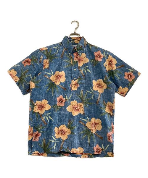 reyn spooner（レイン スプナー）reyn spooner (レイン スプナー) プルオーバーアロハシャツ ブルー サイズ:Sの古着・服飾アイテム