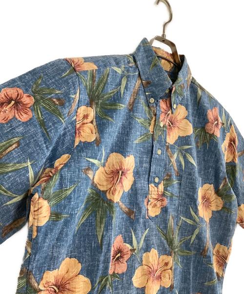 reyn spooner（レイン スプナー）reyn spooner (レイン スプナー) プルオーバーアロハシャツ ブルー サイズ:Sの古着・服飾アイテム