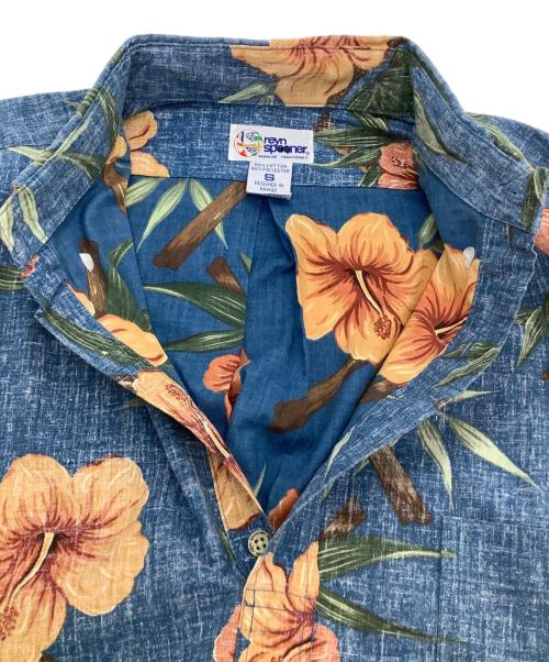 reyn spooner（レイン スプナー）reyn spooner (レイン スプナー) プルオーバーアロハシャツ ブルー サイズ:Sの古着・服飾アイテム