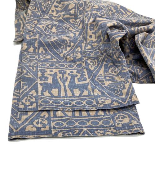 reyn spooner（レイン スプナー）reyn spooner (レイン スプナー) プルオーバー総柄シャツ ブルー×ベージュ サイズ:Mの古着・服飾アイテム