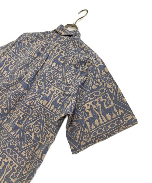 reyn spooner（レイン スプナー）reyn spooner (レイン スプナー) プルオーバー総柄シャツ ブルー×ベージュ サイズ:Mの古着・服飾アイテム