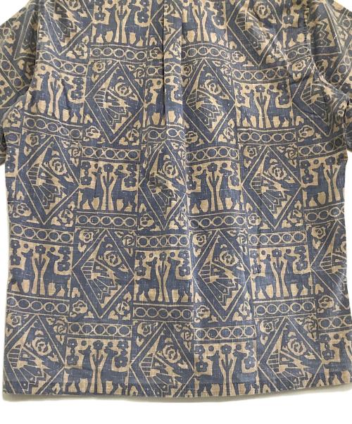 reyn spooner（レイン スプナー）reyn spooner (レイン スプナー) プルオーバー総柄シャツ ブルー×ベージュ サイズ:Mの古着・服飾アイテム