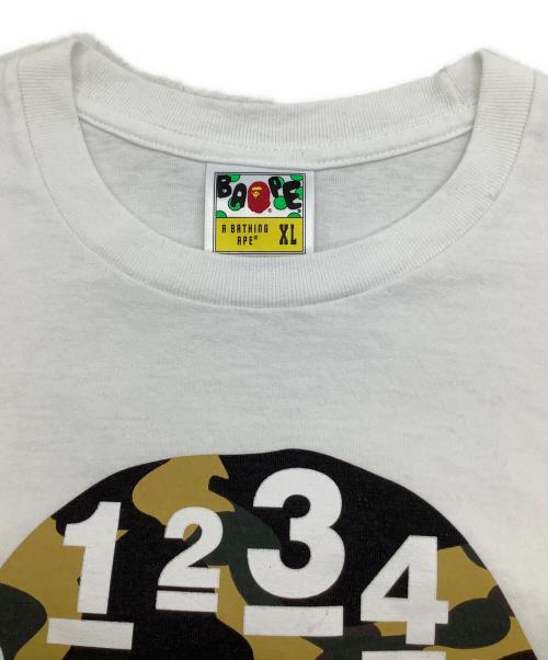 BAPE BY A BATHING APE（ベイプバイアベイシングエイプ）BAPE BY A BATHING APE (ベイプバイアベイシングエイプ) 半袖Tシャツ ホワイト サイズ:XLの古着・服飾アイテム