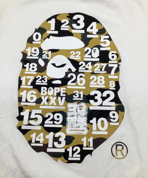 BAPE BY A BATHING APE（ベイプバイアベイシングエイプ）BAPE BY A BATHING APE (ベイプバイアベイシングエイプ) 半袖Tシャツ ホワイト サイズ:XLの古着・服飾アイテム