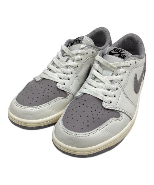 NIKE（ナイキ）NIKE (ナイキ) ローカットスニーカー Air Jordan 1 Retro Low OG ホワイト×グレー サイズ:27の古着・服飾アイテム
