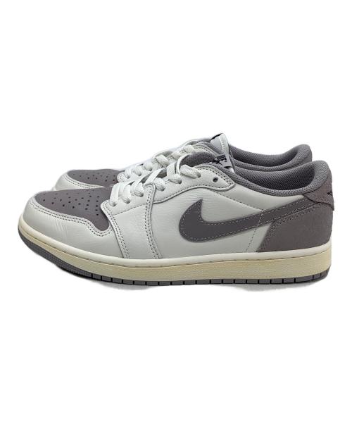 NIKE（ナイキ）NIKE (ナイキ) ローカットスニーカー Air Jordan 1 Retro Low OG ホワイト×グレー サイズ:27の古着・服飾アイテム