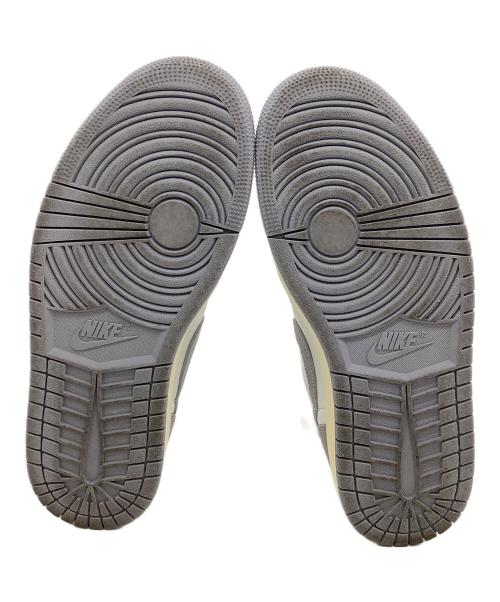 NIKE（ナイキ）NIKE (ナイキ) ローカットスニーカー Air Jordan 1 Retro Low OG ホワイト×グレー サイズ:27の古着・服飾アイテム