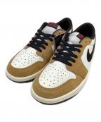 NIKEナイキ）の古着「ローカットスニーカー Air Jordan 1 Low OG Rookie of the Year」｜ブラウン×ホワイト