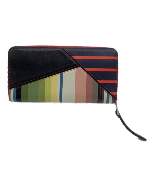 LOEWE（ロエベ）LOEWE (ロエベ) ラウンドファスナー財布 パズル マルチカラーの古着・服飾アイテム