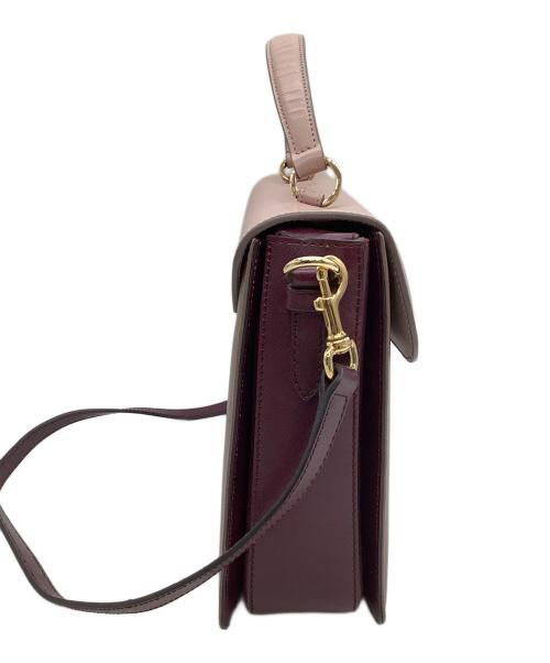 Salvatore Ferragamo（サルヴァトーレ フェラガモ）Salvatore Ferragamo (サルヴァトーレ フェラガモ) 2WAYショルダーバッグ ガンチーニ  ピンク×ブラウンの古着・服飾アイテム