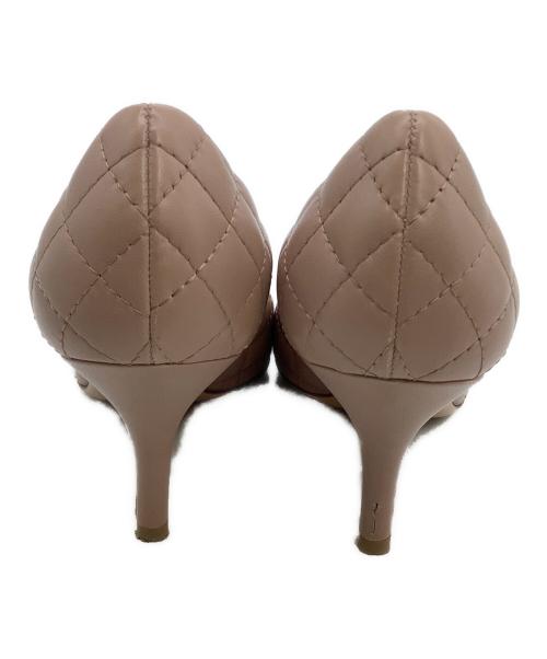 Salvatore Ferragamo（サルヴァトーレ フェラガモ）Salvatore Ferragamo (サルヴァトーレ フェラガモ) キルティングヒールパンプス ピンク サイズ: 5 1/2の古着・服飾アイテム