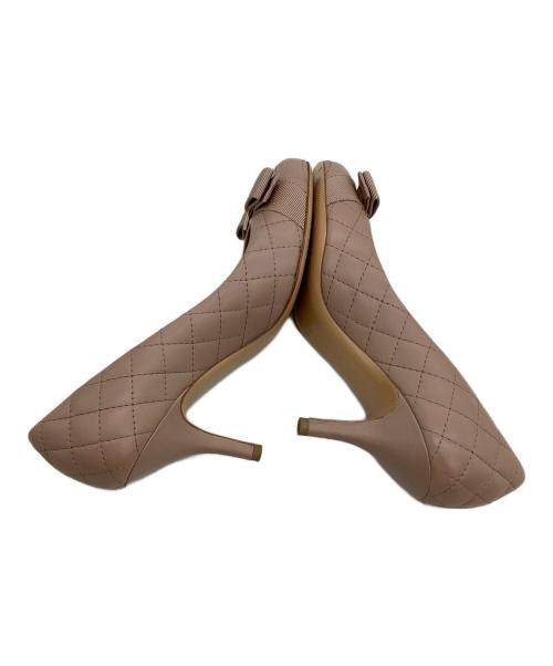 Salvatore Ferragamo（サルヴァトーレ フェラガモ）Salvatore Ferragamo (サルヴァトーレ フェラガモ) キルティングヒールパンプス ピンク サイズ: 5 1/2の古着・服飾アイテム