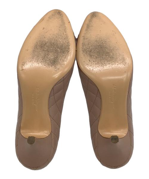 Salvatore Ferragamo（サルヴァトーレ フェラガモ）Salvatore Ferragamo (サルヴァトーレ フェラガモ) キルティングヒールパンプス ピンク サイズ: 5 1/2の古着・服飾アイテム