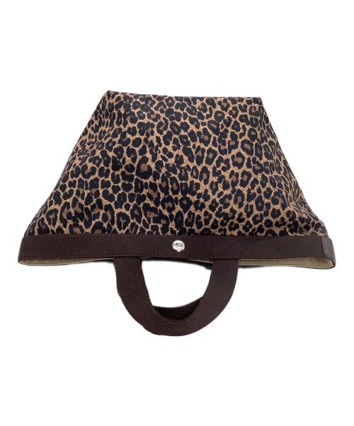 Herve Chapelier（エルベシャプリエ）Herve Chapelier (エルベシャプリエ) ハンドバッグ ヒョウ柄 ブラウンの古着・服飾アイテム