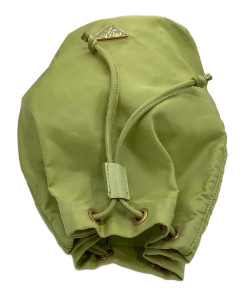 PRADA（プラダ）PRADA (プラダ) 巾着 黄緑の古着・服飾アイテム