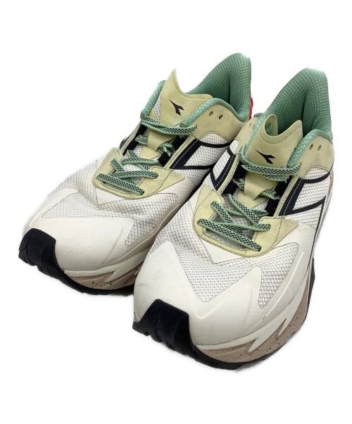 DIADORA（ディアドラ）DIADORA (ディアドラ) ローカットスニーカー EQUIPE SESTRIERE-XT ホワイト×グリーン サイズ:27.5の古着・服飾アイテム