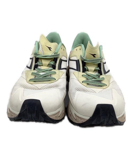 DIADORA（ディアドラ）DIADORA (ディアドラ) ローカットスニーカー EQUIPE SESTRIERE-XT ホワイト×グリーン サイズ:27.5の古着・服飾アイテム