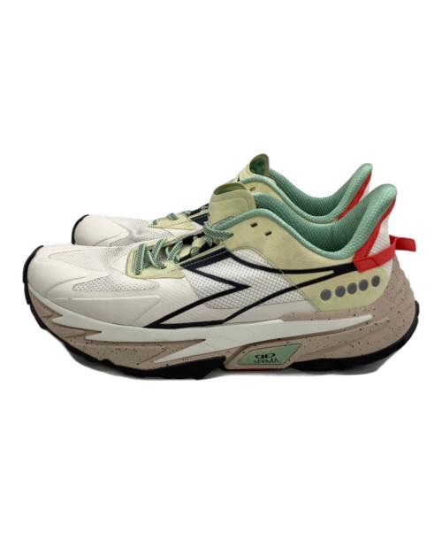 DIADORA（ディアドラ）DIADORA (ディアドラ) ローカットスニーカー EQUIPE SESTRIERE-XT ホワイト×グリーン サイズ:27.5の古着・服飾アイテム