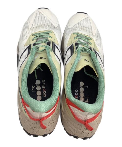 DIADORA（ディアドラ）DIADORA (ディアドラ) ローカットスニーカー EQUIPE SESTRIERE-XT ホワイト×グリーン サイズ:27.5の古着・服飾アイテム