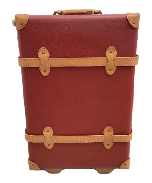 world trunk（ワールドトランク）world trunk (ワールドトランク) キャリーバッグ レッド×ブラウンの古着・服飾アイテム