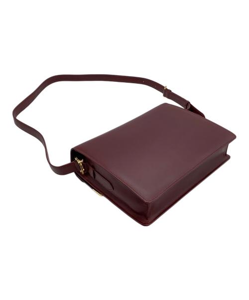 Cartier（カルティエ）Cartier (カルティエ) ショルダーバッグ  マストライン ボルドーの古着・服飾アイテム