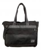 Manhattan Portage BLACK LABELマンハッタンポーテージ ブラックレーベル）の古着「2WAYトートバッグ」｜ブラック