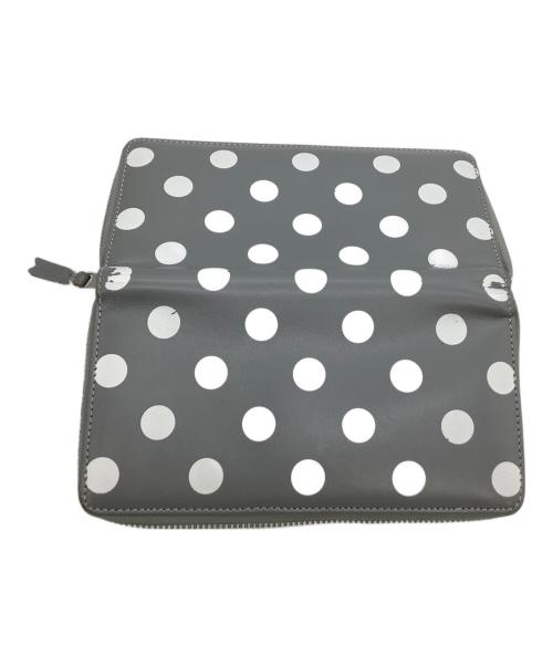 COMME des GARCONS（コムデギャルソン）COMME des GARCONS (コムデギャルソン) 長財布 ポルカドット柄 グレーの古着・服飾アイテム