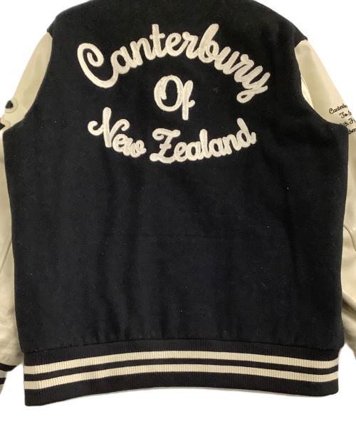 CANTERBURY OF NEWZEALAND（カンターベリーオブニュージーランド）CANTERBURY OF NEWZEALAND (カンターベリーオブニュージーランド) スタジャン ブラック×ベージュ サイズ:XLの古着・服飾アイテム