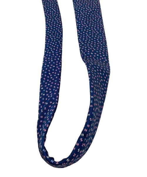 HERMES PARIS（エルメス）HERMES PARIS (エルメス) ネクタイ H柄 ブルー サイズ:表記なしの古着・服飾アイテム