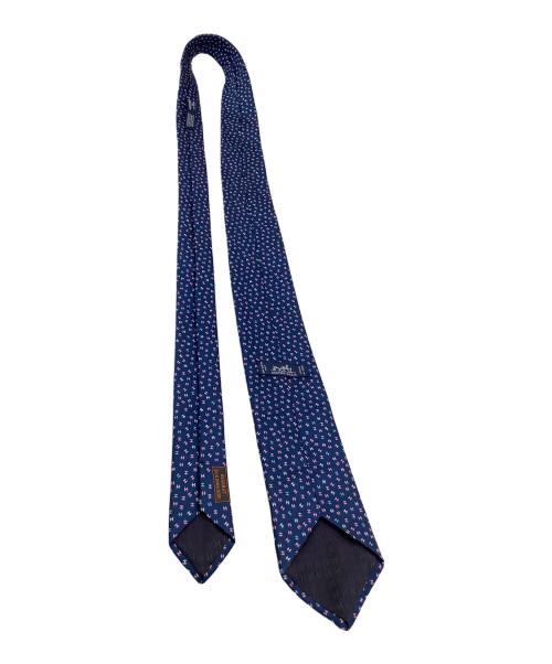 HERMES PARIS（エルメス）HERMES PARIS (エルメス) ネクタイ H柄 ブルー サイズ:表記なしの古着・服飾アイテム